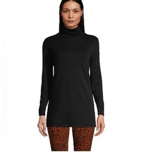 Lands’ end - black tunic turtle neck